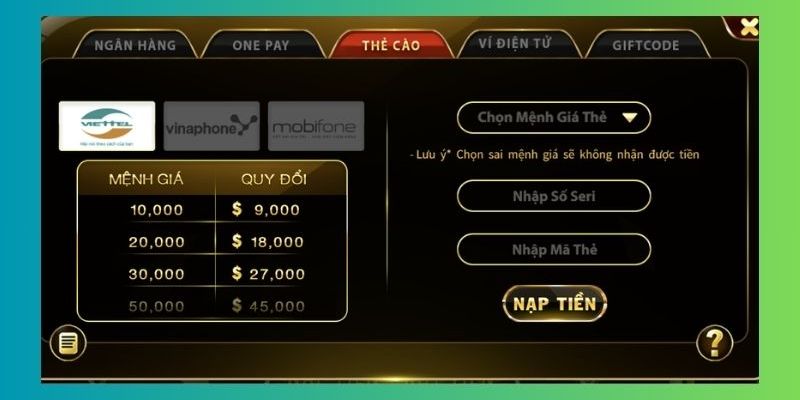 Những hình thức nạp tiền GO88 được quan tâm nhất